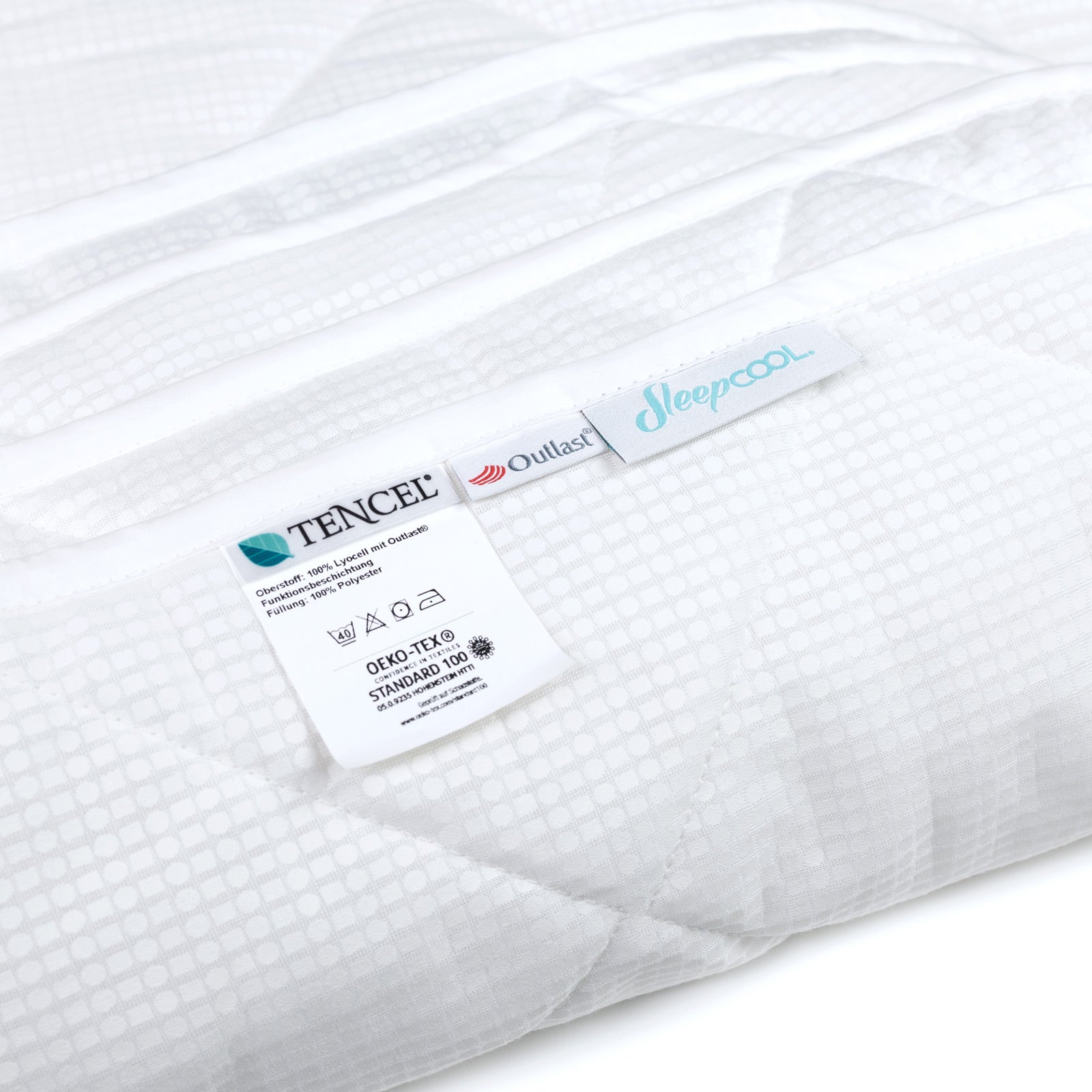 Extra leichte Bettdecke COOL.BREEZE - Bettdecke mit doppeltem Kühleffekt | (160g-200g Füllgewicht) | Kein Schwitzen mehr in warmen Nächten
