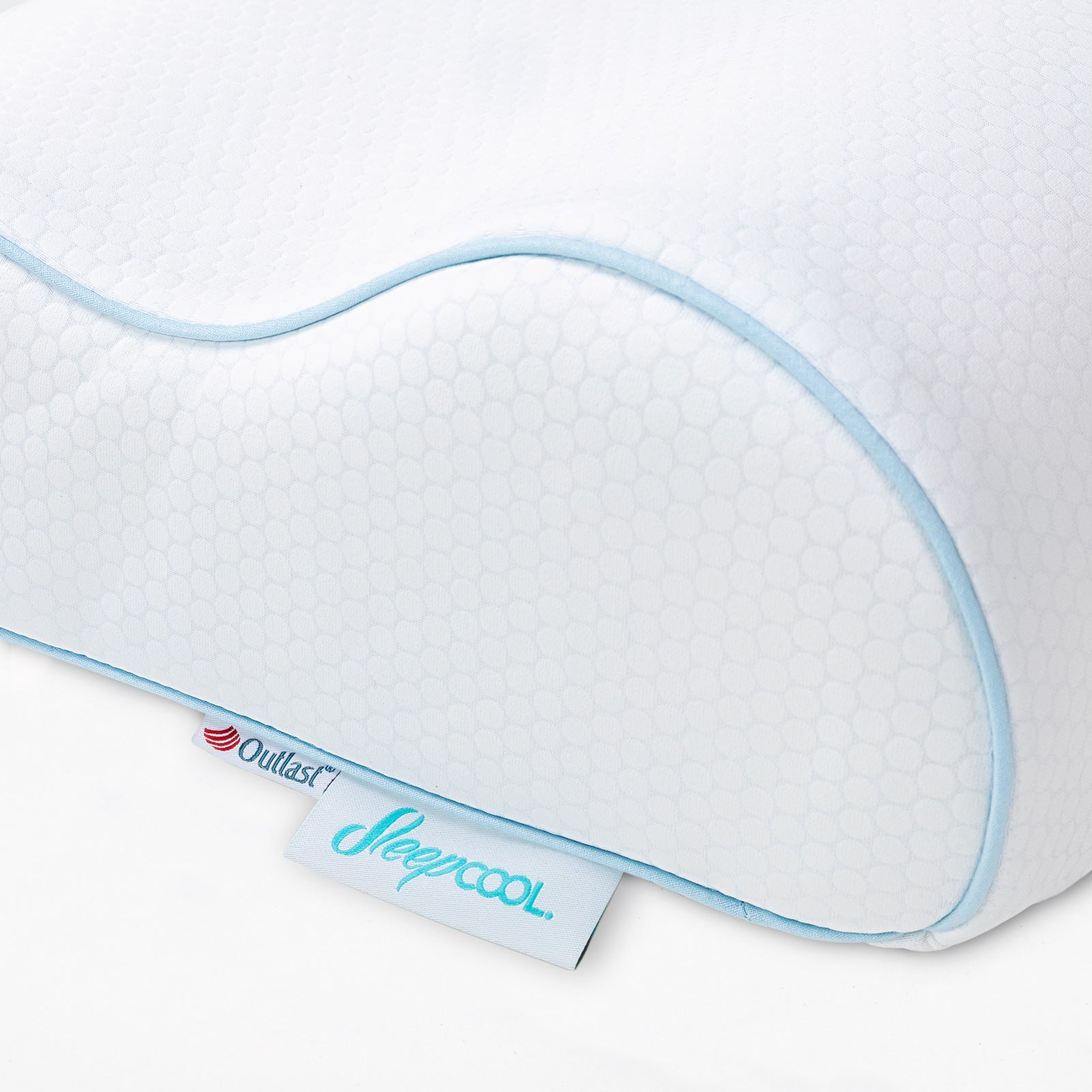 Ergonomisch geformtes Kopfkissen Cool.RELAX (30x50cm) : Ideale Unterstützung für eine gerade Wirbelsäule, Optimale Schlaftemperatur durch Klimaregulierung