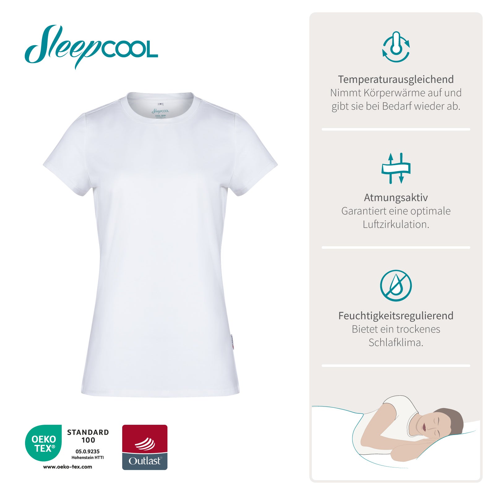 T-Shirt, Funktionshirt für Damen, COOL.SKIN - Kühleffekt, angenehme Frische, reduziert Schwitzen