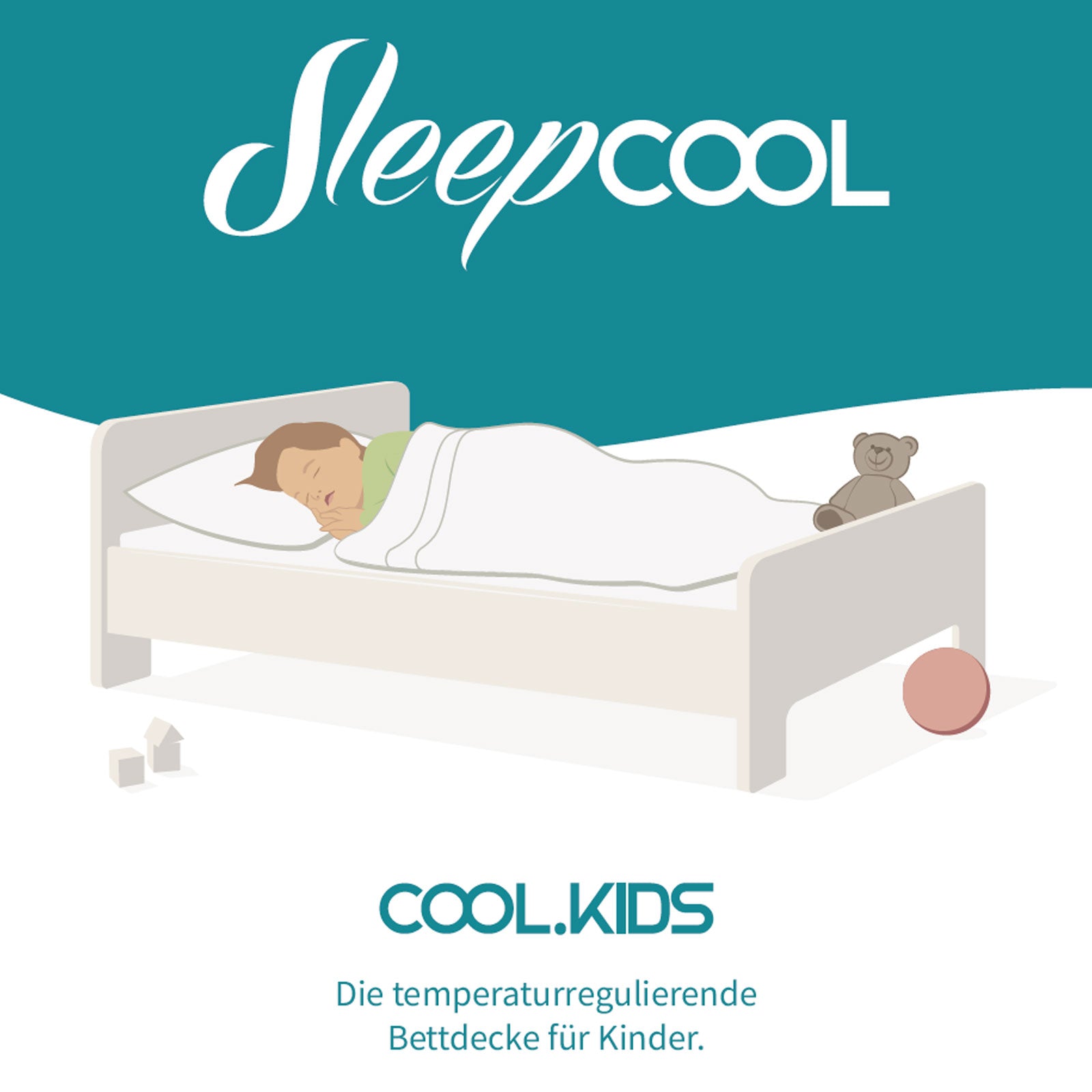 Cool.KIDS - Temperaturregulierende Bettdecke 100x135cm für Kinder