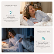 Premium-Kissen Cool.FUSION, 40x60cm, Memory-Foam-Kern & Dual-Comfort-System mit stärkster Outlast® Temperaturregulierung