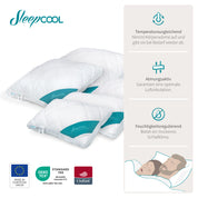 Chilling pillow COOL.MOMENTS-Voluminous, breathable and climate-friendly cushion