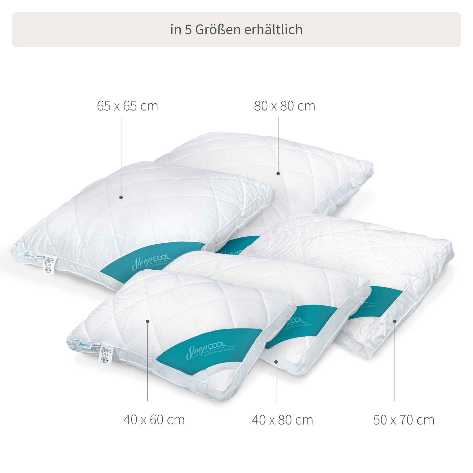 Temperaturregulierendes Kopfkissen COOL.MOMENTS mit Kühleffekt – Volum – Sleepcool – Einfach besser schlafen