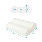 Ergonomisch geformtes Kopfkissen Cool.RELAX (30x50cm) : Ideale Unterstützung für eine gerade Wirbelsäule, Optimale Schlaftemperatur durch Klimaregulierung