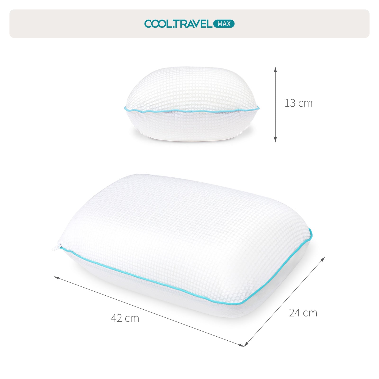 COOL.TRAVEL Reisekissen mit Outlast® & Memory Foam – Original, SLIM & MAX