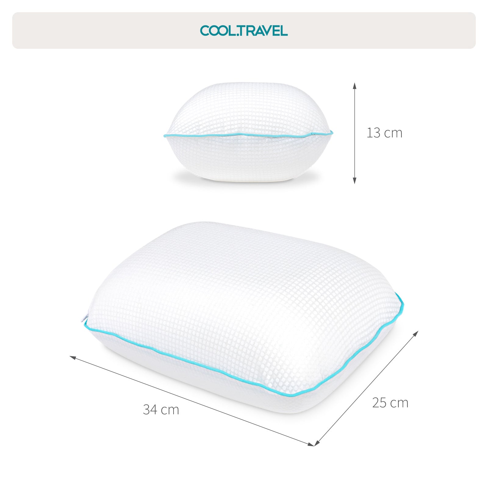 COOL.TRAVEL Reisekissen mit Outlast® & Memory Foam – Original, SLIM & MAX
