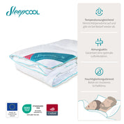 Temperaturregulierende Bettdecke (400g-490g Füllgewicht) COOL.XPRESSION - Leichte, atmungsaktive Bettdecke